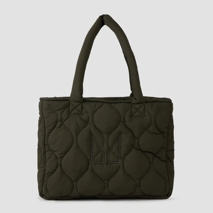 MP Quilted Padded Tote Bag – Grön
