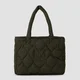 MP Quilted Padded Tote Bag – Grön