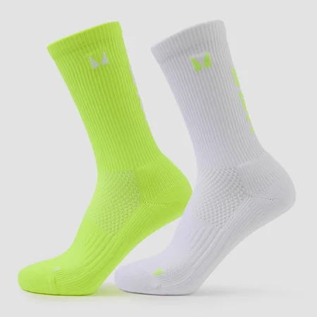 MP Move Club Running Socks (2-pack) – Yellow