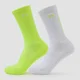 MP Move Club Running Socks (2-pack) – Yellow