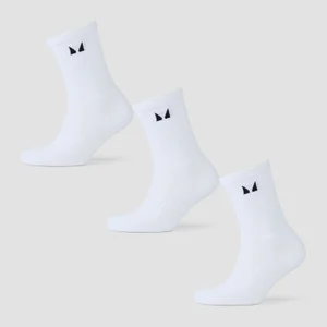 MP Running Socks (3-pack) – White - Size UK 2-5