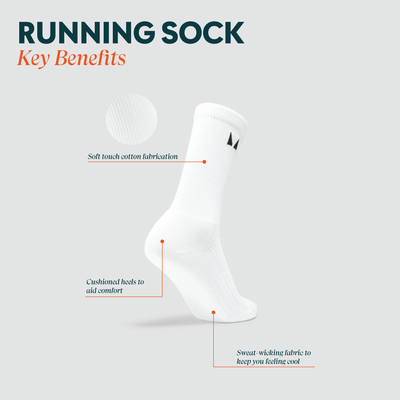 MP Running Socks (3-pack) – White - UK 6-8 Bild 6