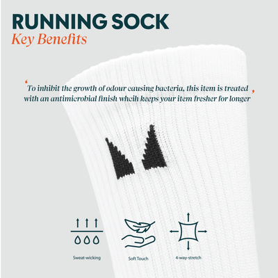 MP Running Socks (3-pack) – White - UK 6-8 Bild 7