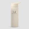 Myprotein Recycled Metal Flip Straw Bottle 500 ml – Natural Cream
