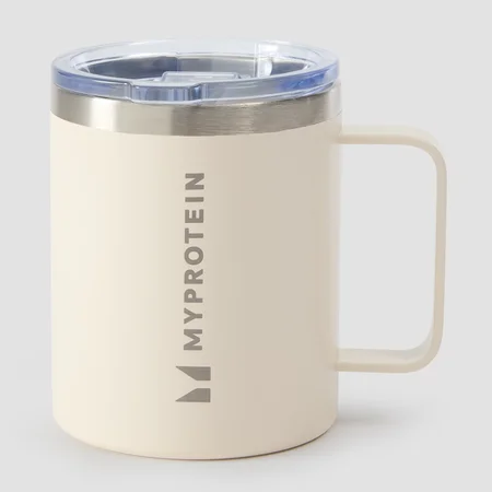 Myprotein Recycled Metal Coffee Cup 350 ml – Natural Cream
