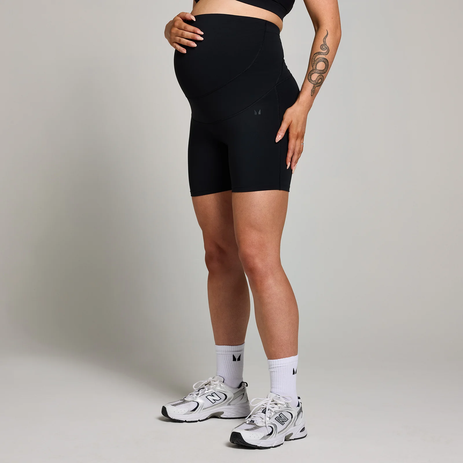 MP Women's Maternity Over the Bump Cycling Shorts – Svart - L Bild 1