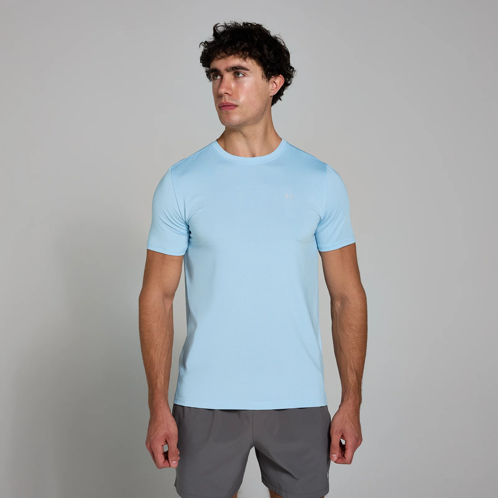MP Men's Active Gridded T-Shirt – Blå - XS Bild 1