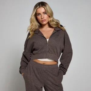 MP Women's Soft Touch Zip Through Hoodie – Choklad - Size L