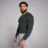 MP Men's Origin Ribbed Muscle Fit Long Sleeve Top – Washed Black
