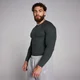 MP Men's Origin Ribbed Muscle Fit Long Sleeve Top – Washed Black