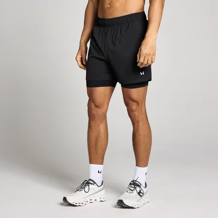 MP Men's 5" 2-i-1 Training Shorts – Svart