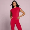 MP Dam Tempo Body Fit Kortärmad T-Shirt - Rosröd
