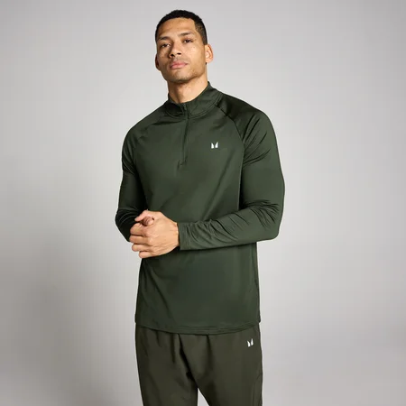 MP Herr Training 1/4 Zip - Skogsgrön