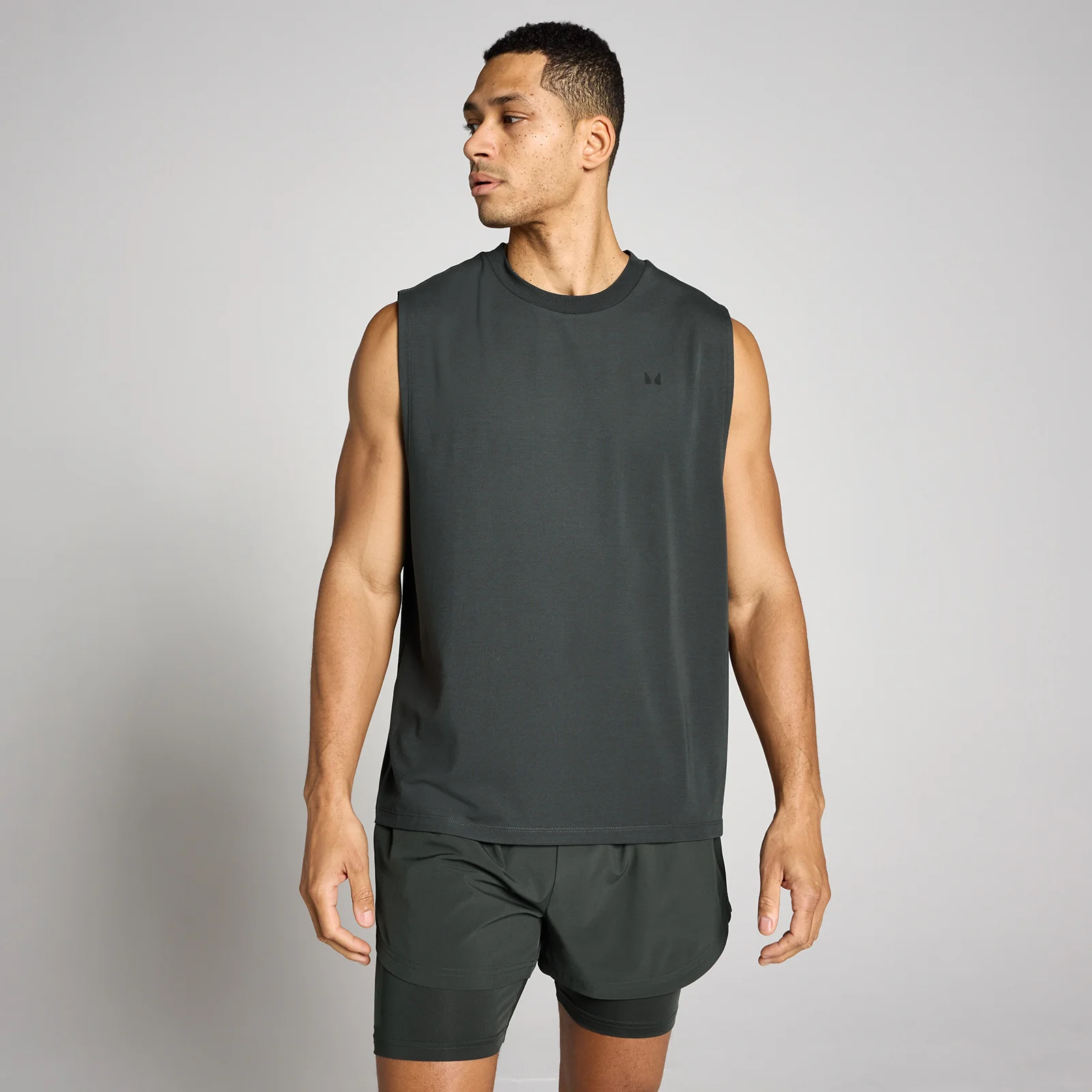 MP Herr Oversized Cotton Modal Linne - Tvättad Svart - XS Bild 1