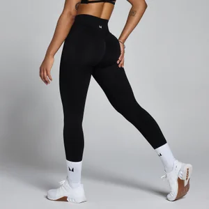 MP Women's Lift Seamless Scrunch Leggings - Black - Size M