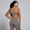 MP Dam Tempo Twist Back Sport-BH - Askgrå