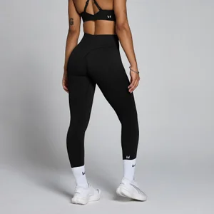 MP Dam Tempo Sömlösa Tights med Medelhög Midja - Svart - Size XS