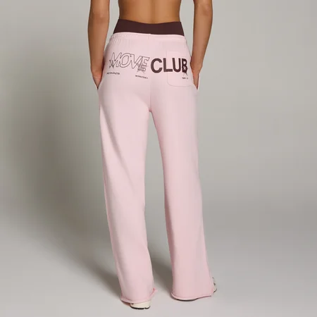 MP Dam Move Club Graphic Lightweight Loopback Straight Leg Joggers - Blush