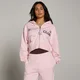 MP Dam Move Club Grafisk Lätt Loopback Zip Through Hoodie - Blush