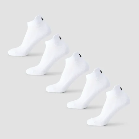 MP Unisex Träningssockor (5-pack) - Vit