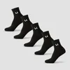 MP Unisex Ankelstrumpor (5-pack) - Svart