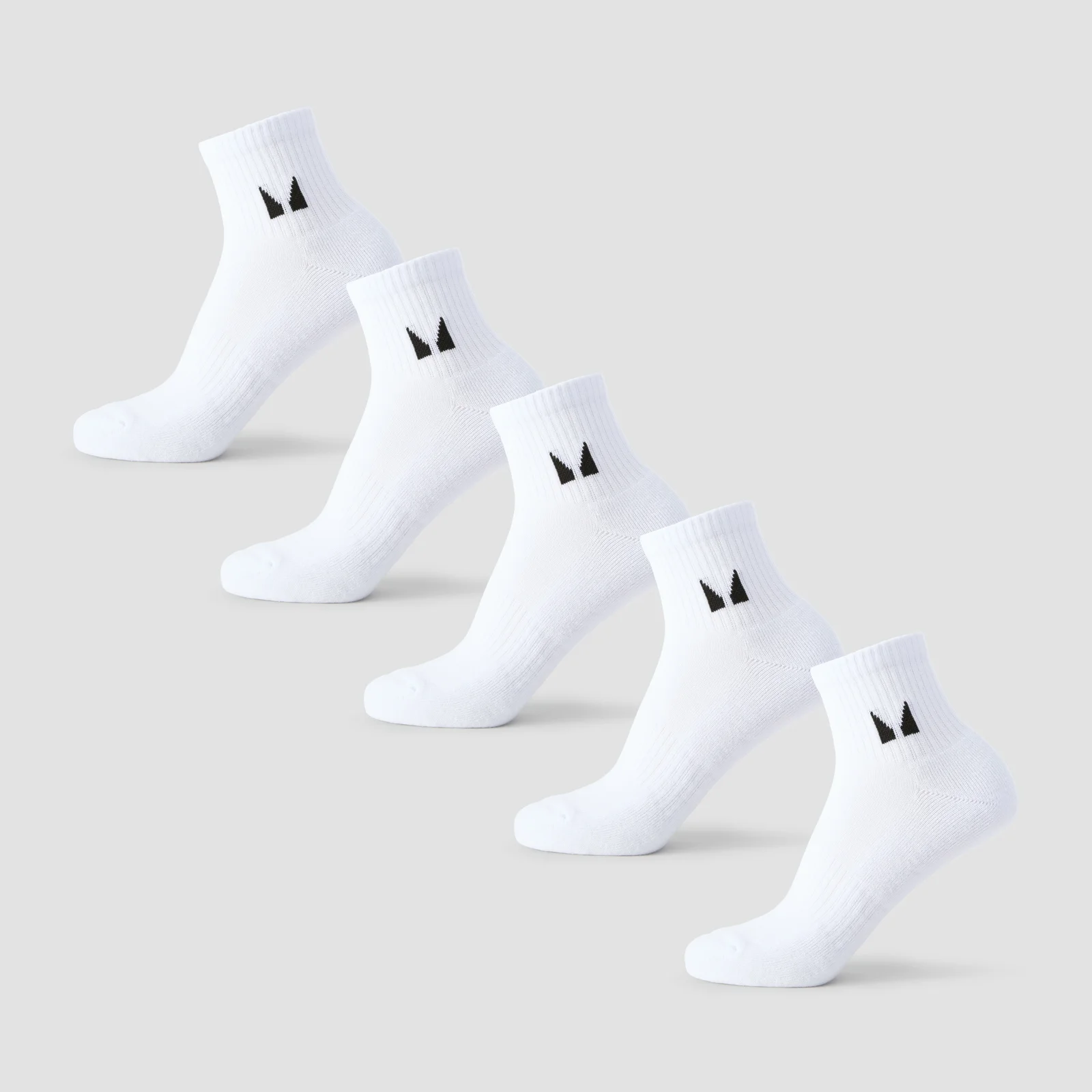 MP Unisex Ankelstrumpor (5-pack) - Vit - UK 6-8 Bild 1