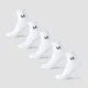 MP Unisex Ankelstrumpor (5-pack) - Vit