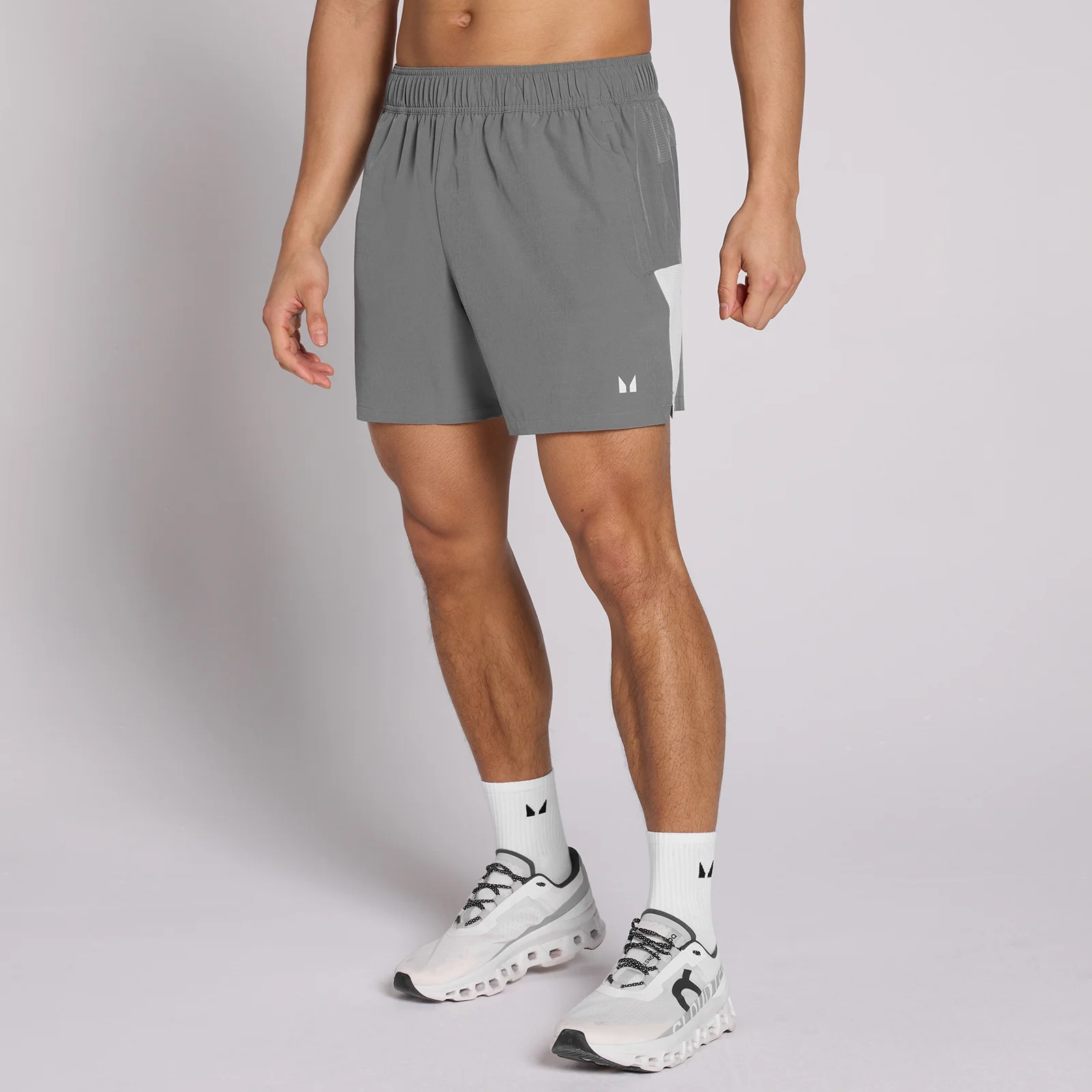 MP Träningsshorts 5" för män med fickor - Stålgrå - XL Bild 1