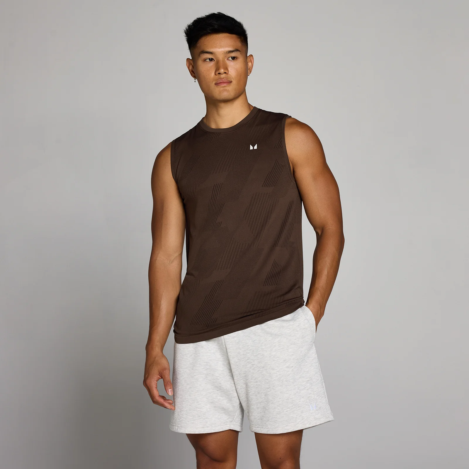 MP Men's Tempo Pillar Graphic Seamless Tank - Kakao - XS Bild 1