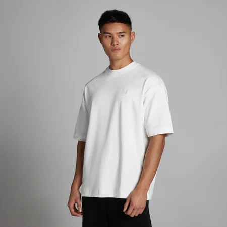 MP Herr Oversized Bomulls T-Shirt - Vit