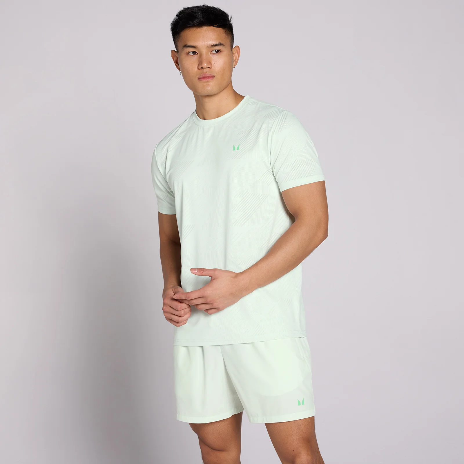 MP Herr Active Training Pillar Grafisk T-Shirt - Pistachio - XS Bild 1