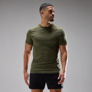 MP Velocity Ultra Seamless T-shirt för män - Dusty Olive - Size XS