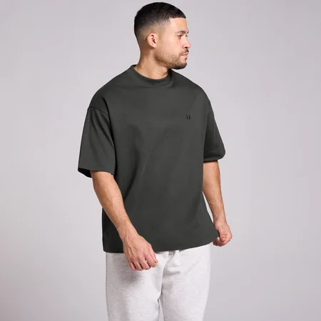 MP Herr Oversized Cotton T-Shirt - Tvättad Svart
