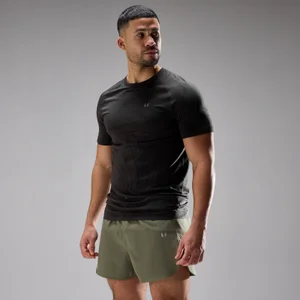 MP Mens Velocity Ultra Seamless T-shirt - Tvättad svart - Size XXL