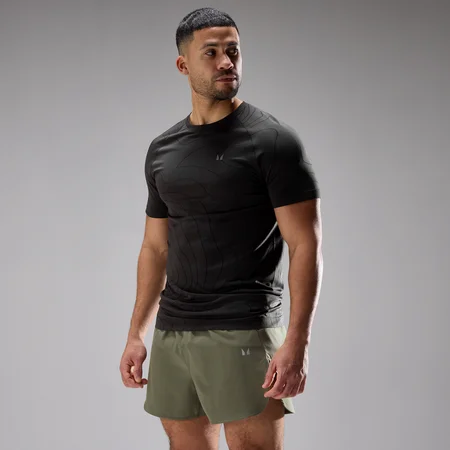 MP Mens Velocity Ultra Seamless T-shirt - Tvättad svart