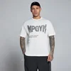 MP Herr Lift Burnout Cotton Grafisk T-Shirt - Retro Vit