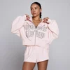 MP Dam Lift Graphic Lifestyle Hoodie med Dragkedja - Babyrrosa