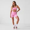 MP Dam X Tatiana Contrast Dipped Waist Shorts - Pretty Pink
