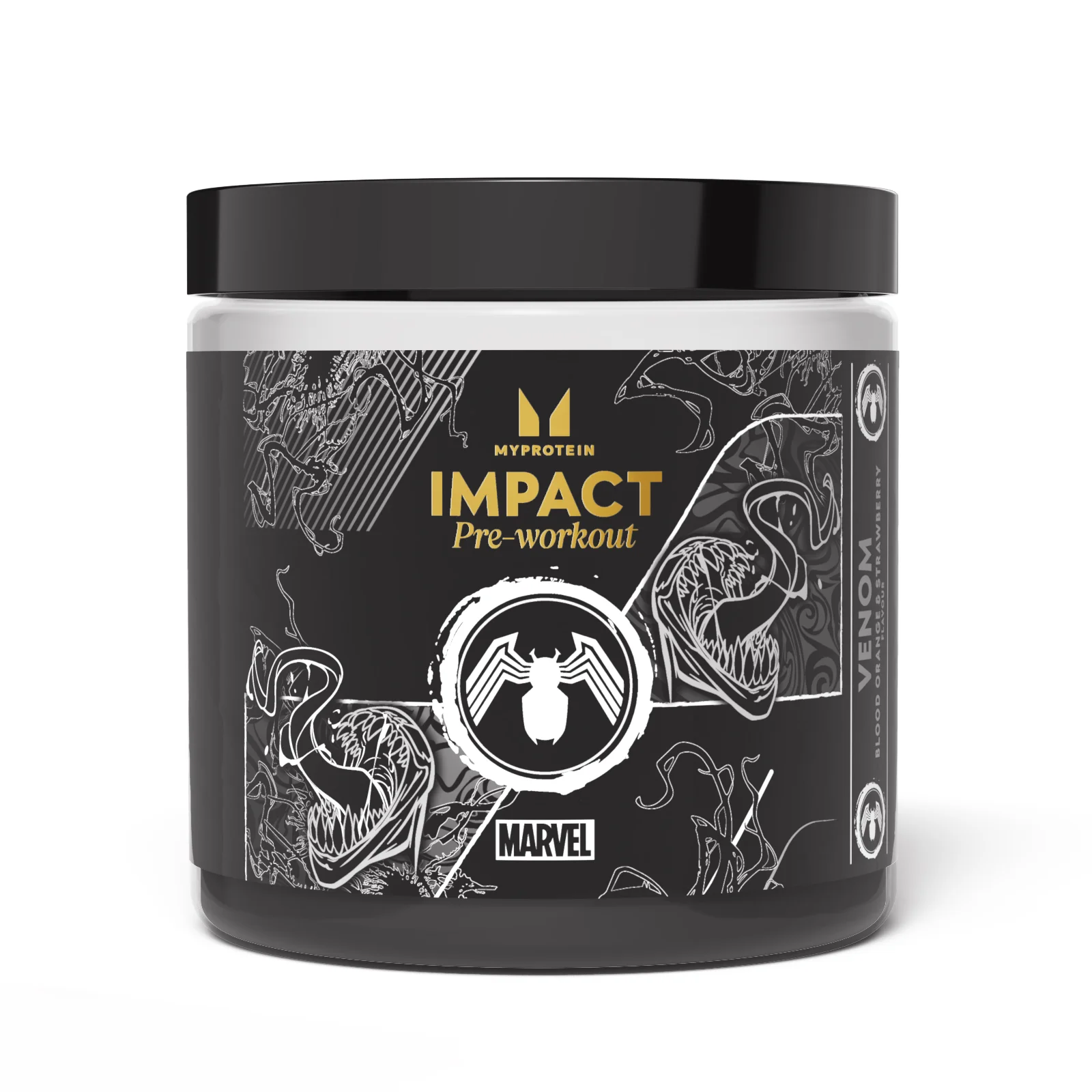 Impact Pre-Workout – Venom – Blood Orange and Strawberry - 440g - 40servings - Marvel Venom - Blood Orange and Strawberry Bild 1