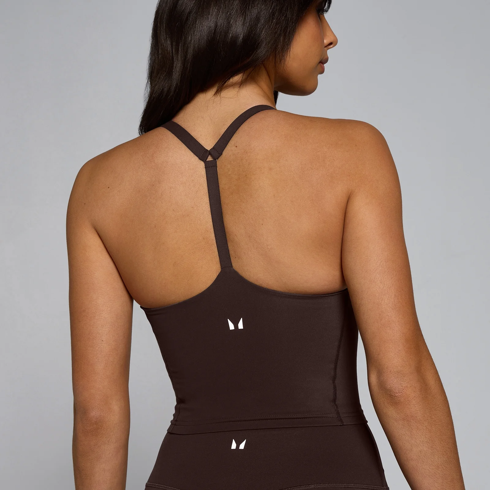 MP Dam Tempo Racerback Linne med Band - Kakao - XS Bild 4