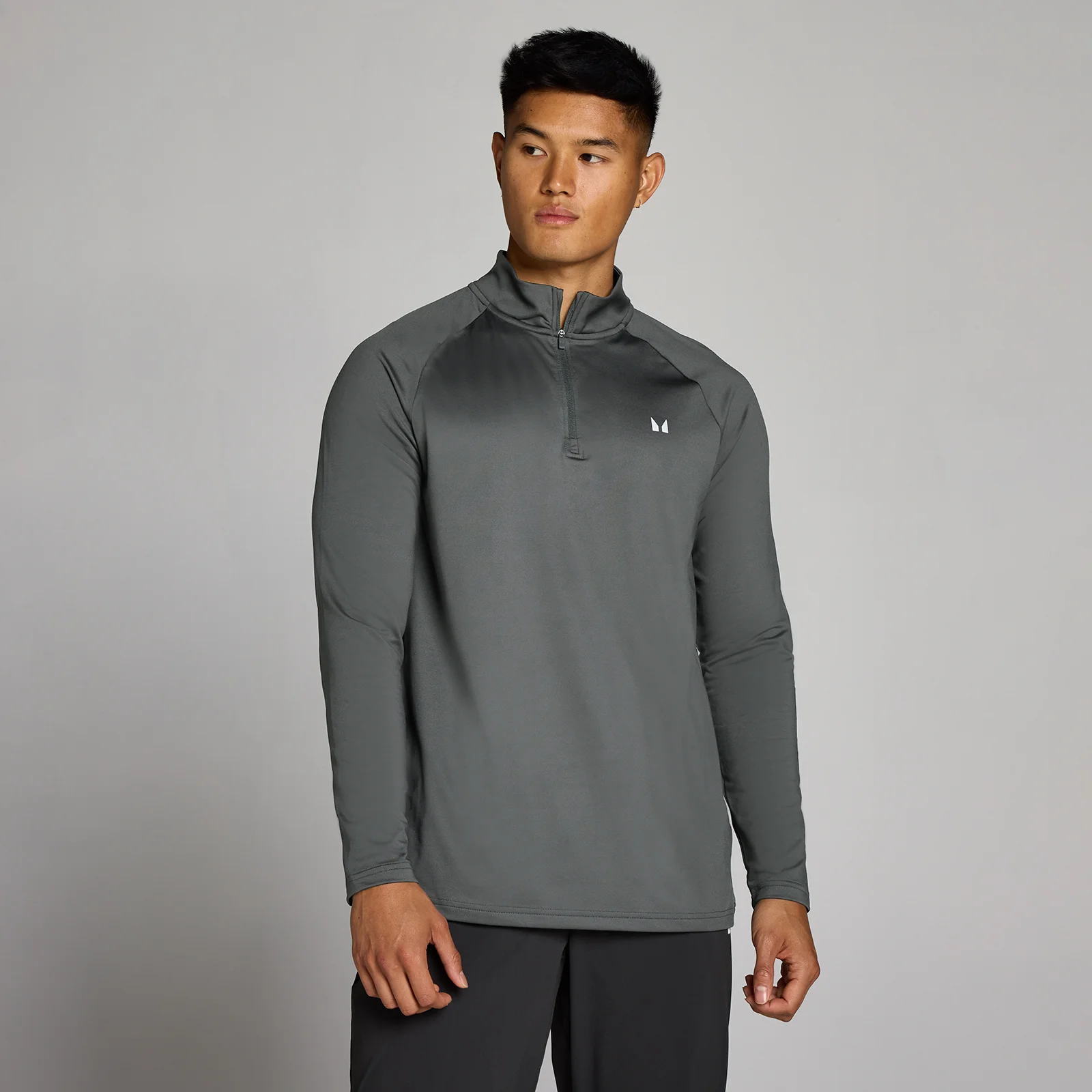 MP Herr Training 1/4 Zip - Mörkgrå - M Bild 1