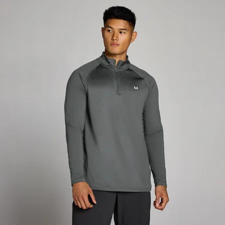 MP Herr Training 1/4 Zip - Mörkgrå