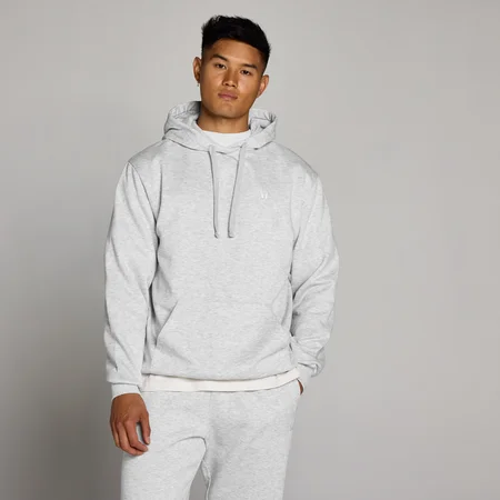 MP Herr Rest Day Hoodie - Ljusgrå Melerad