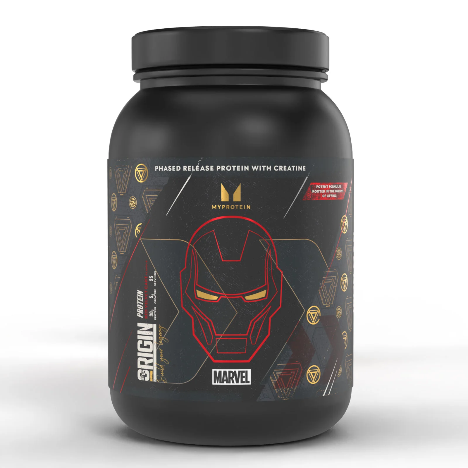 Origin Protein – Iron Man – Red Velvet Cake | MARVEL - 25servings - MARVEL Iron Man - Red Velvet Cake Bild 1