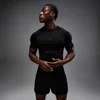 MP Men's Hero Muscle Fit sömlös t-shirt - Washed Black/Hero Red