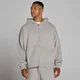 Oversized Huvtröja med tvåvägs blixtlås - Chalk Grey