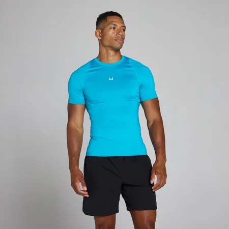 MP Baselayer t-shirt med korta ärmar för män - Power Blue