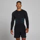 Lift Muscle Fit sömlös tröja med långa ärmar - Washed Black/Power Blue