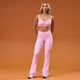 MP Tempo Utsvängda Leggings med Rynkning Fram för kvinnor - Cosmo Pink