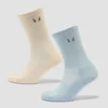MP Reflekterande Löparstrumpor (2-pack) - Smör/Babyblå